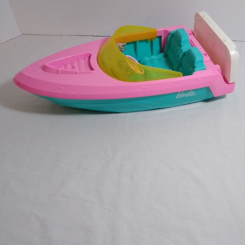 Barbie Teal & Pink Speedboat with Yellow Windshield 2020